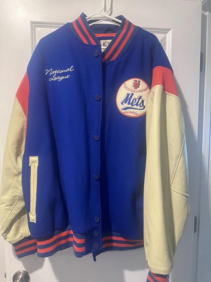 Chaqueta Universitaria Mets Nueva Con Etiquetas Cuero Y Lana Material Foto 1 de 4