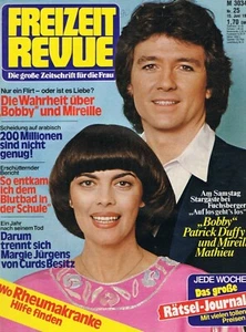 FREIZEIT REVUE #25 1983 GERMAN MAGAZINE cover PATRICK DUFFY & MIREILLE MATHIEU - Picture 1 of 1