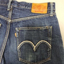 ONI DENIM Jeans Blue Denim BSU021 Early Model Leather patch W32 Japan