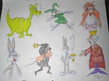 LOONEY TUNES Animation Cel art Chuck Jones Cartoons VIRGIL ROSS MODEL SHEET  X3