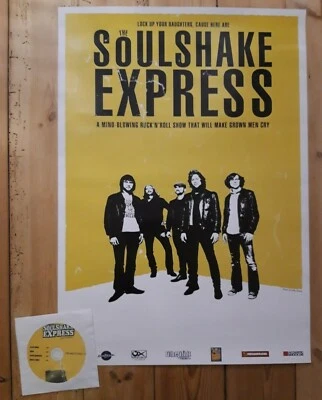 THE SOULSHAKE EXPRESS rare package: 4song Promo CD + POSTER | Sweden Rock'n'Roll - Bild 1 von 2