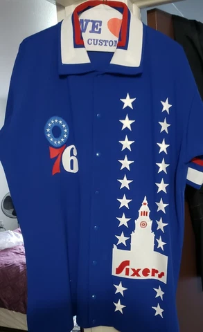 1975-76 Philadelphia 76ers Warmup Jacket  Mitchell & Ness Size 56 Sixers Cover