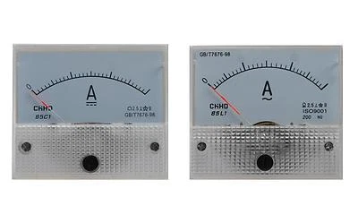 Amperemeter AC / DC Einbauinstrument Messinstrument Einbau analog Panel Meter - Bild 1 von 2