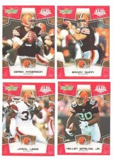 2008 Score Super Bowl XLIII RED Team set 2400 sets made - CLEVELAND BROWNS