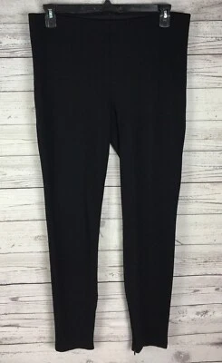 Pantalones elásticos Chaus para mujer negros con cremallera al tobillo talla M Foto 1 de 4