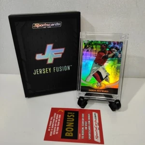 Maglia Fusion Jason Heyward gioco datato jersey patch 4/22 Atlanta Braves Baseball - Foto 1 di 10