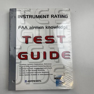 JEPPESEN INSTRUMENT RATING FAA AIRMEN KNOWLEDGE TEST GUIDE NEW - Image 1 of 4