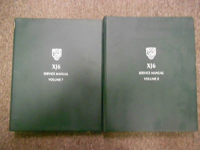 91 92 93 Jaguar XJ6 1990 manual de taller de reparación de servicio VOL 7-8 CONJUNTO INCOMPLETO OEM  Foto 1 de 4
