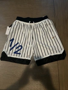 NIKE LIL’ PENNY PRM BSKTBLL SHORTS [DA5993-100] Sz M WHT GRAY NWT - Picture 1 of 5