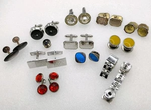 Lot Vintage 11 Sets Cufflinks Swank Abalone B&W Marathon - Bild 1 von 17