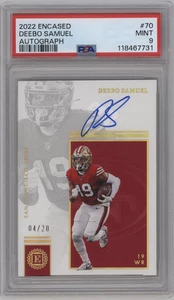 Deebo Samuel 2022 Panini Encased On Card Autograph 49ers PSA 9 - Bild 1 von 2