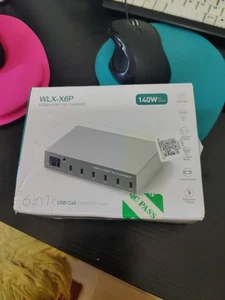 PD 140 Watt Powered USB C Hub With LED Display 6 Ports RRP £49.99 no.2 - Zdjęcie 1 z 2