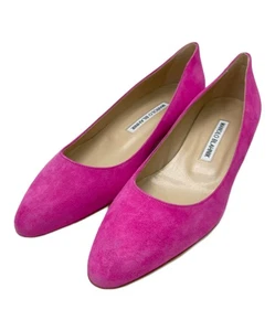 Manolo Blahnik Größe 35,5 Damen Wildleder Pumps in Rosa - Bild 1 von 8