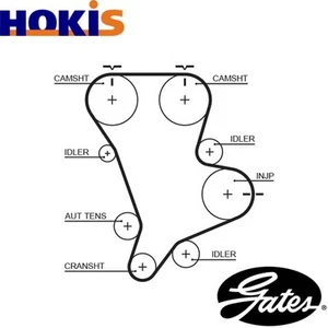 TIMING BELT 5583XS FOR HYUNDAI TERRACAN KIA K2900 CARNIVAL/II J3 2.9L 4cyl 2.9L - Picture 1 of 8