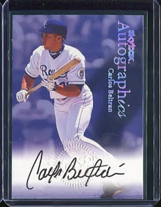 CARLOS BELTRAN 1999 SKYBOX PREMIUM AUTOGRAPHICS ON CARD AUTO RARE - Picture 1 of 2