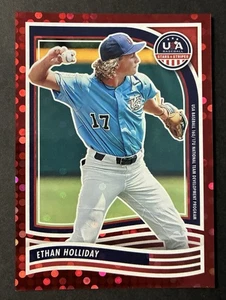2024 Panini Stars and Stripes - (Ethan Holliday) Red 27/199 (Rockies) #110 - Picture 1 of 3