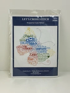 Cross Stitch Kit Butterfly Let's Cross Stitch Pattern 2848k Floss Included NEW - Picture 1 of 2