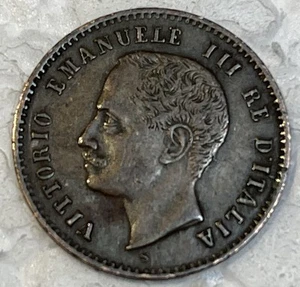 Italy 1903 Two 2 Centesimi Almost Uncirculated AU Condition Coin KM# 38 Beauty - Picture 1 of 9