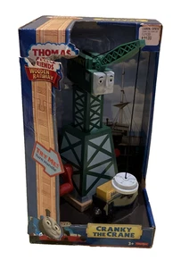 Fisher Price CRANKY THE CRANE Thomas Friends FERROCARRIL DE MADERA NUEVO EN CAJA rasgada - Imagen 1 de 9