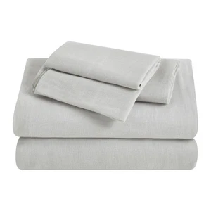 Set Lenzuola Misto Lino Cotone, Lenzuola per Arredamento Casa, Biancheria da Letto Moderna Massello... - Foto 1 di 9