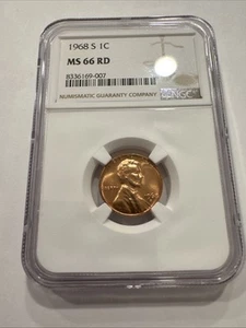 1968 S Lincoln Cent MS66 RD NGC #113 SEE DESCRIPTION - Picture 1 of 4