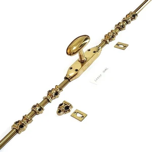 CREMONE solid brass Heavy French turn slide Bolt large knob style 110 " total - Picture 1 of 24