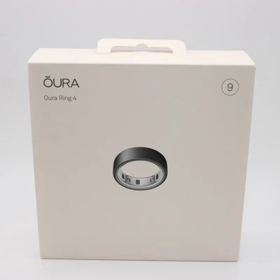 Oura Ring 4 Stealth Size 9 Smart Ring Sleep Tracking Wearable (JZ90-54218-09) - Image 1 of 4