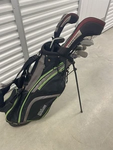 Wilson deep red Tour golf club set - bag - Men's Flex Steel Shaft X 12 Clubs - Picture 1 of 12