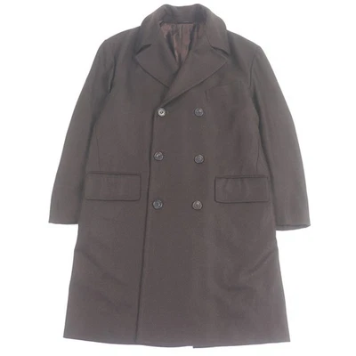 Excellent KITON Chester coat Double breasted Brown cashmere mens 48 - Image 1 of 4
