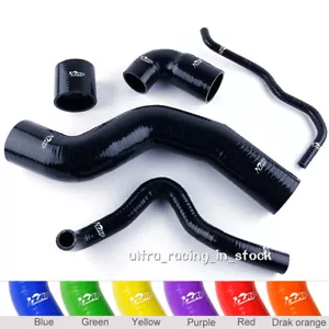Black fit GOLF MK4 GTI / New Beetle / TT / A3 1.8T silicone Turbo Boost hose Kit - Picture 1 of 1
