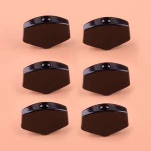6stk Gitarren Tuning Peg Tuner Maschinenkopf Ersatzknöpfe Knopf Schwarz - Picture 1 of 4