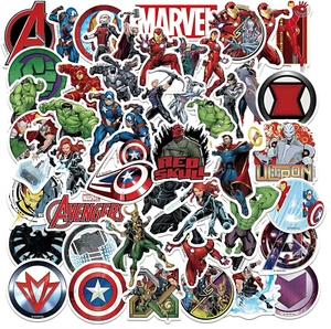 50Pcs Superhero Stickers for Laptop Decals, Avengers Stickers for Teens, Boys, A - Picture 1 of 5