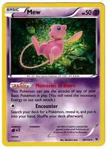 Mew 29/124 Holo Rare Fates Collide Pokemon Card NM - Picture 1 of 2