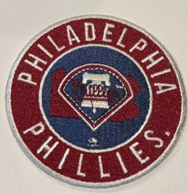 PHILADELPHIA PHILLIES Vintage Style Embroidered Iron On Patch 3”x 3” Beautiful! - Image 1 of 3