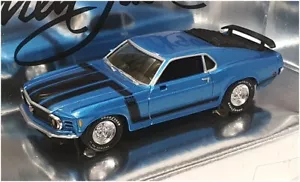 Matchbox 1/43 Scale 91634 - 1970 Ford Mustang Boss 302 - Met Blue/Black - Picture 1 of 5