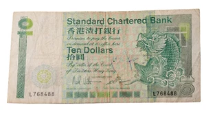 Rare Standard Chartered Bank $10 Hong Kong Note - Vintage Koi Design, 1st Januar - Bild 1 von 2