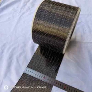 Tela de fibra de carbono real 12k 200gsm 6"/15cm ancho UD tela unidireccional - Imagen 1 de 6