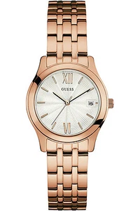 GUESS W0769L3,Ladies Dress,Rose Tone Case & Bracelet,date,Quartz,WR - Picture 1 of 2