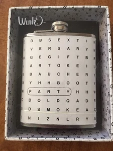 Wink Party Wordfind Trinkflasche 7oz ~NEU im Karton~ - Bild 1 von 3