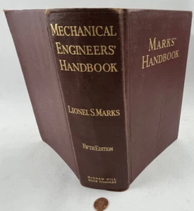 1956 Mark's Handbook Mechanical Engineers Fifth Edition Giant Reference Book - Picture 1 of 15