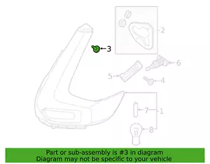 Tornillos para lámpara trasera Volvo 2016-2024 nuevos OEM (4 piezas) 30624637 - Imagen 1 de 4