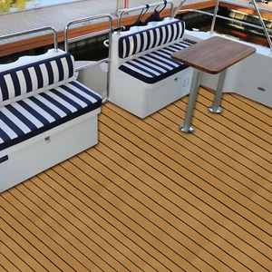 Alfombrilla de espuma EVA para barco marino yate barco de lujo imitación teca cubierta sábana almohadilla - Imagen 1 de 9
