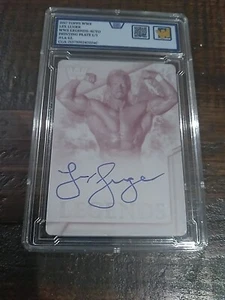 2017 Lex Luger Wwe Legend Druckplatte signiert 1/1 Platte - Bild 1 von 2