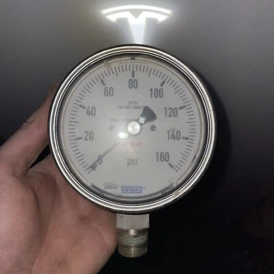 WIKA PRESSURE GAUGE 316SS. 160 PSI - Image 1 of 2