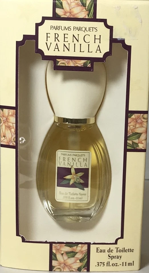 2 bottles Dana Parfums Parquet FRENCH VANILLA Eau de Toilette Spray 0.375 fl oz