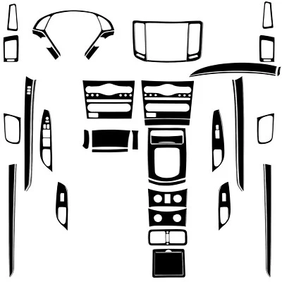 Piano Black Interior Full Set Cover Trim Kit For Infiniti G37 2010-2013 Foto 1 de 4