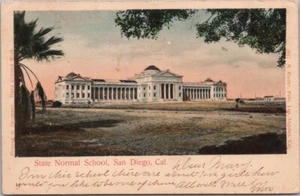 1906 SAN DIEGO California Hand-Colored Postcard "State Normal School" Now SDSU - Picture 1 of 2