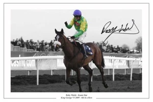 RUBY WALSH SIGNED PHOTO PRINT AUTOGRAPH KAUTO STAR HORSE RACING - Picture 1 of 1