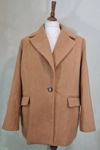 7 for all mankind 81062 Blazer Coat Camel Size XL - Picture 1 of 7