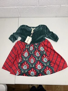 Matilda Jane In The Spirit Holiday Dress Size 4 NWT Velvet Xmas Party Frock - Picture 1 of 11